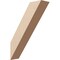 Ekena Millwork 5-inch W x 18-inch D x 24-inch H Traditional Rough Cedar Woodgrain TimberThane Knee Brace, Primed BRCUR05X18X24TRARCPR - alternate 1